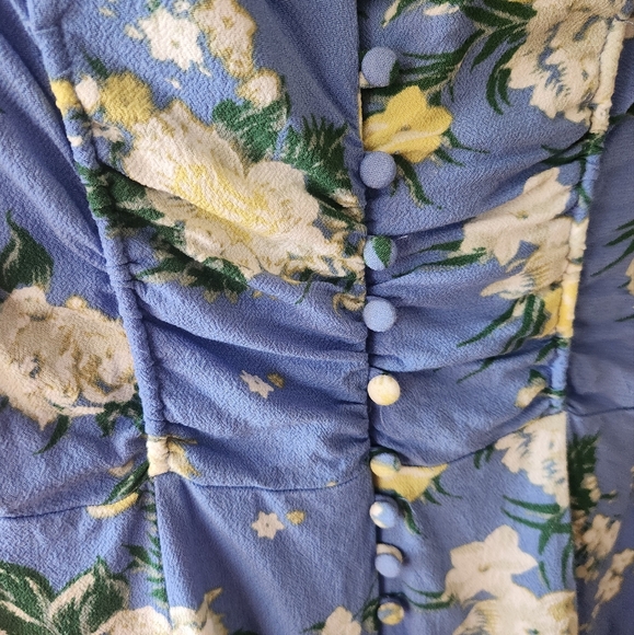 Free People Alora Floral Mini Dress size 2 - Picture 7 of 9